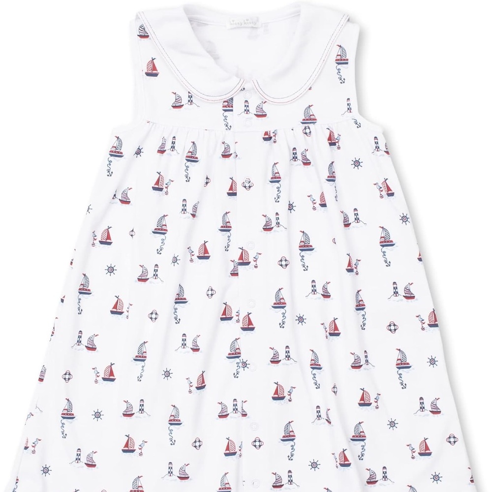 Kissy Kissy dress with sailboats